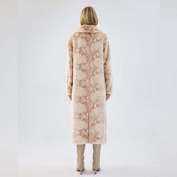 🎸UNREAL FUR🎸🔥NWT🔥Montmartre Coat in Beige/Pink— size S - Picture 4 of 14